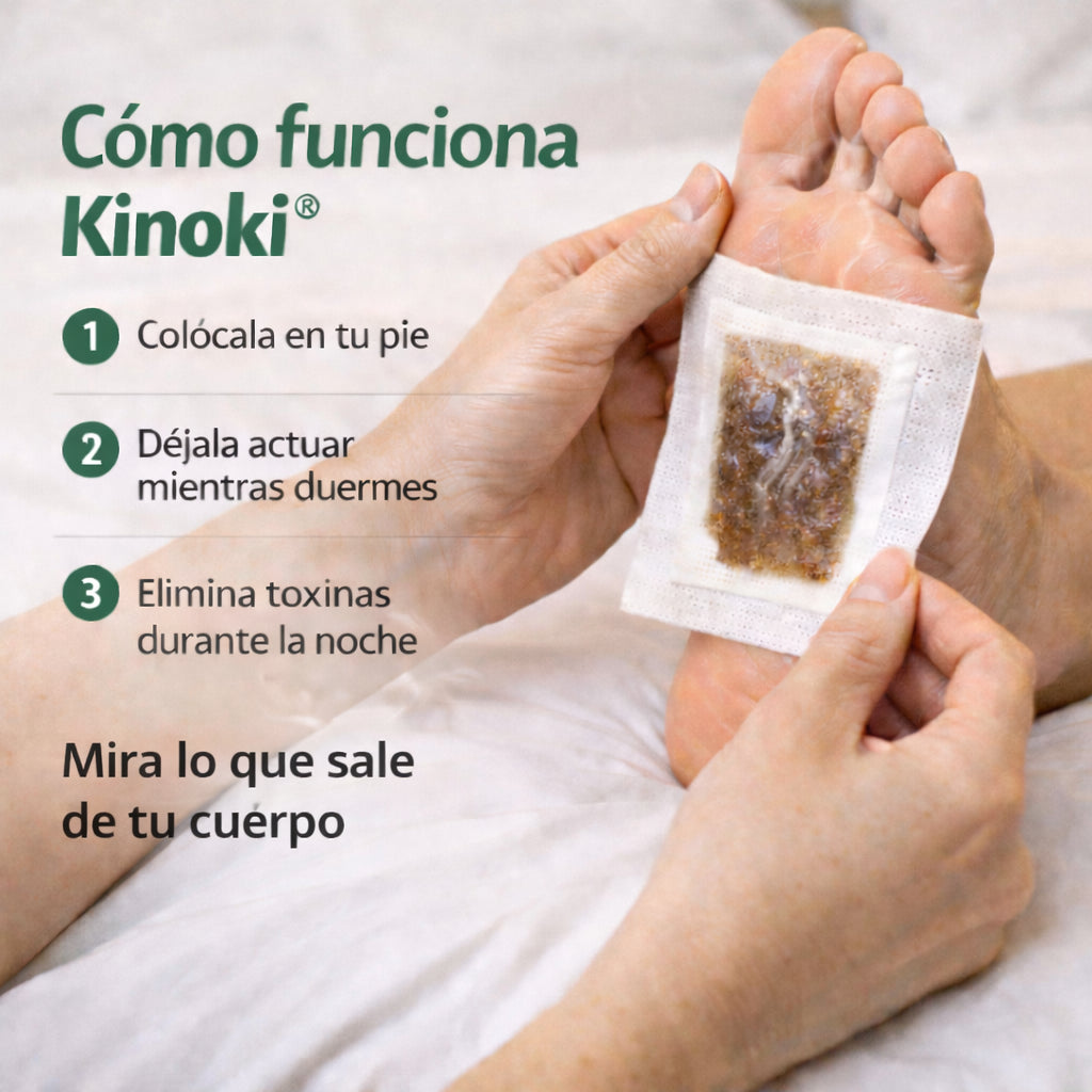 Parches Kinoki® Desintoxicación invisible mientras duermes