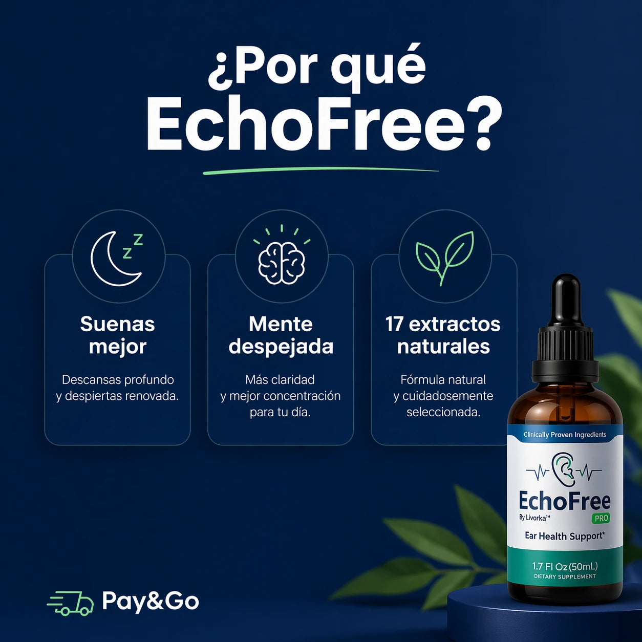 EchoFree®  — Gotas para el Zumbido