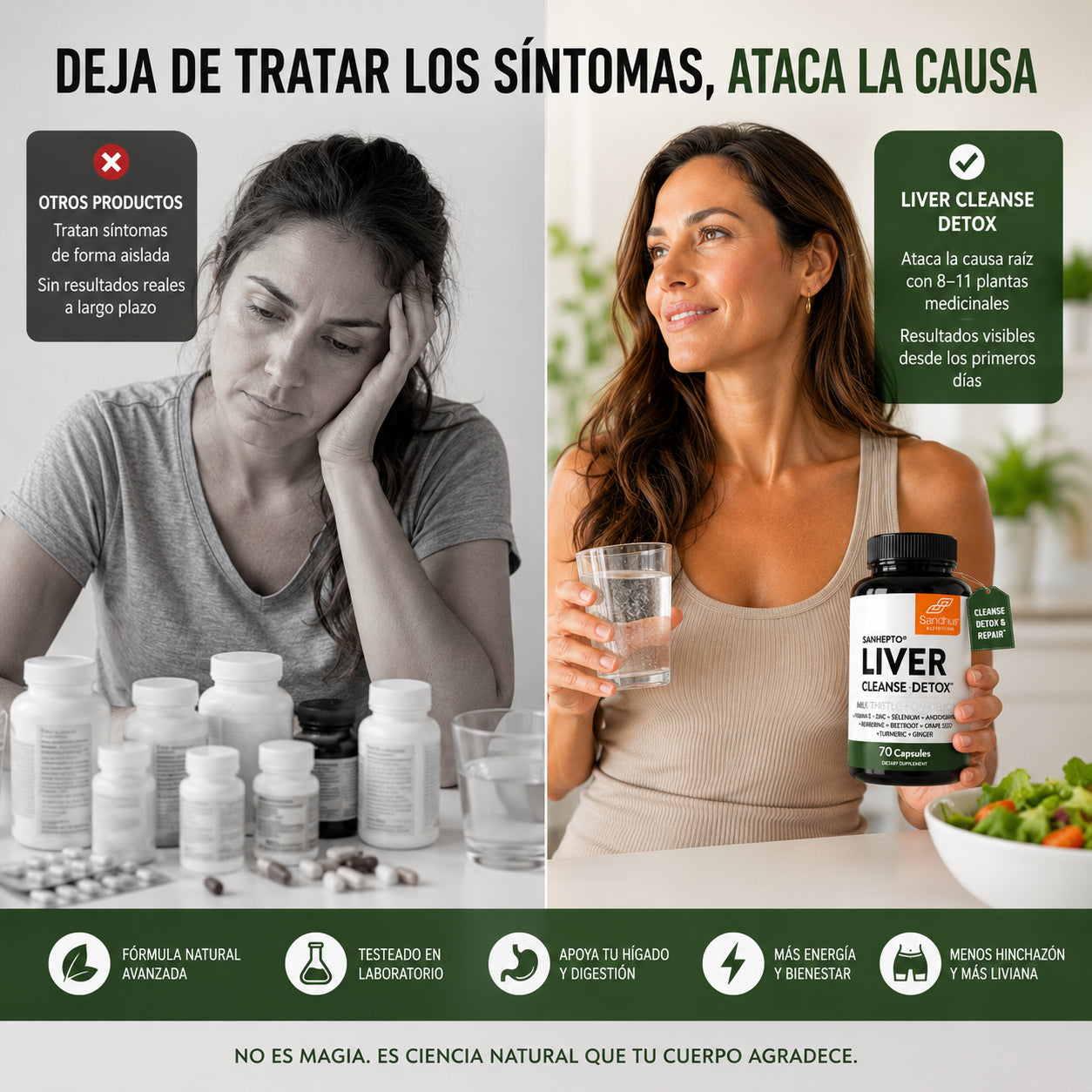🍃 LIVER® - Detox Natural Premium · 70 Cápsulas + Envío Gratis