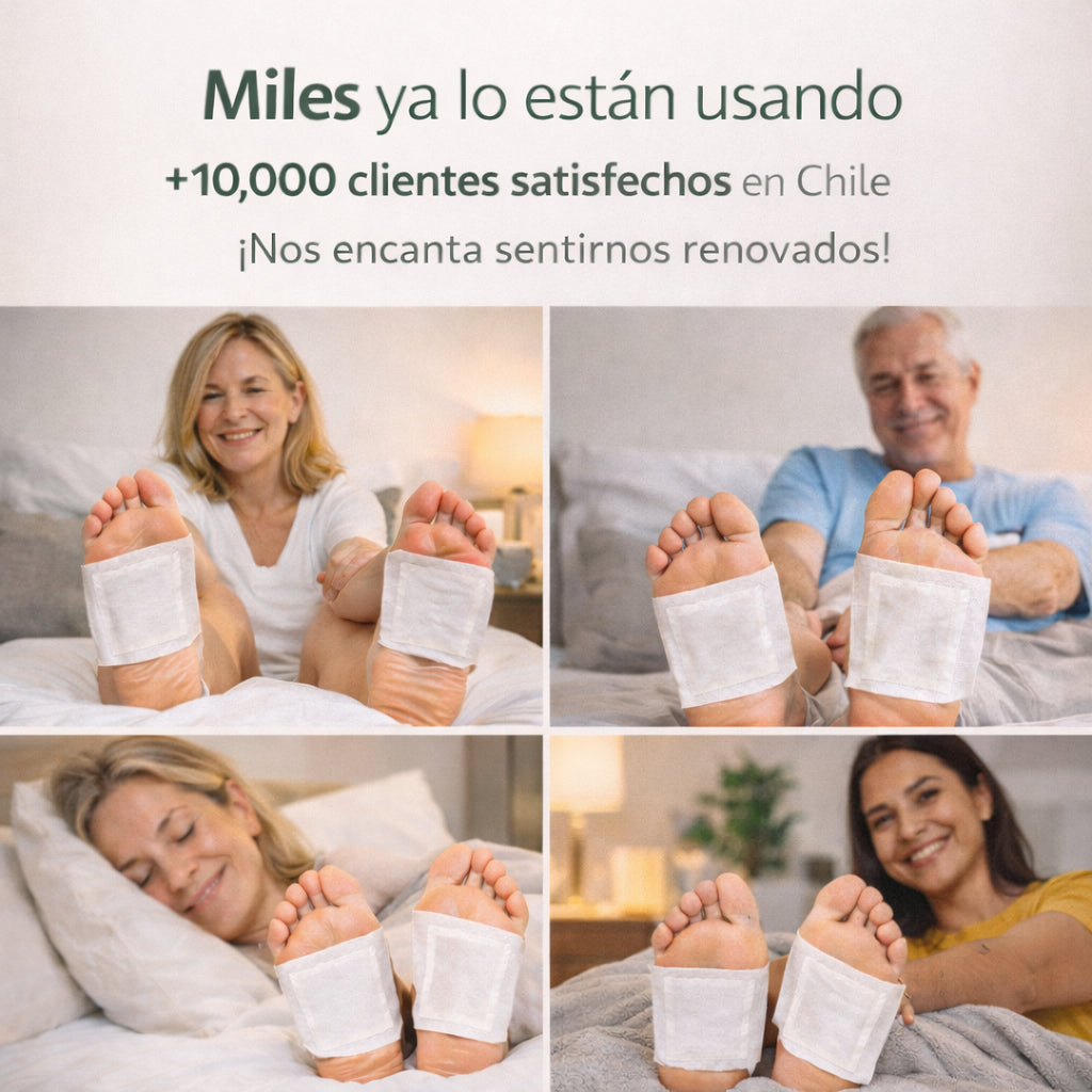 Parches Kinoki® Desintoxicación invisible mientras duermes
