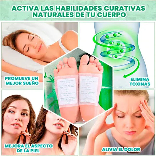 Parches Kinoki® Desintoxicación invisible mientras duermes